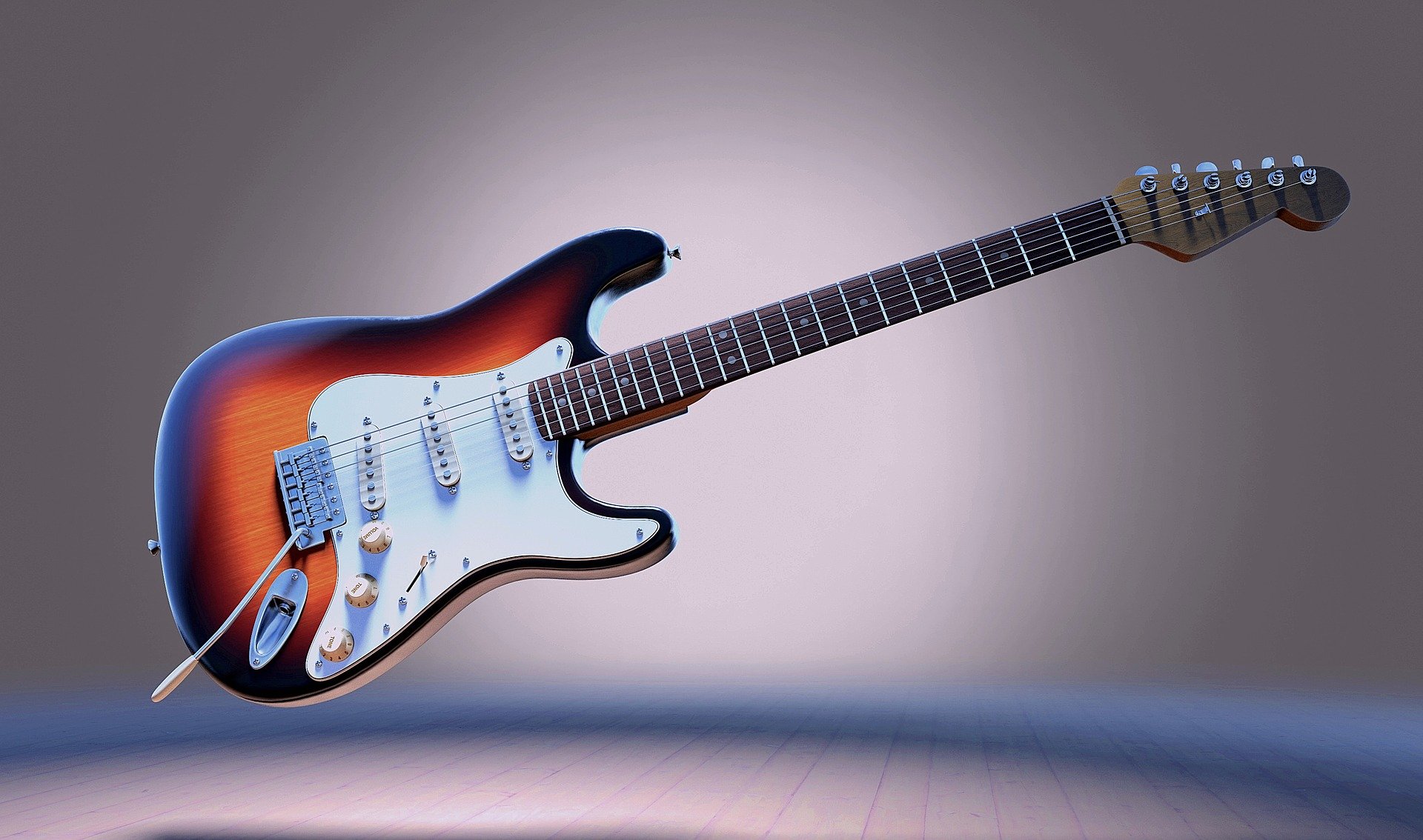 What are the three sorts of electric guitars?
