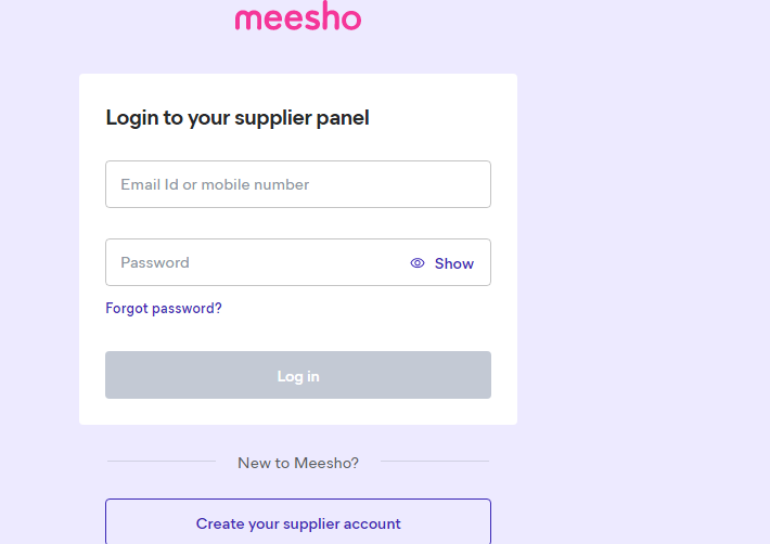 Register and Login to Meesho Supplier Panel