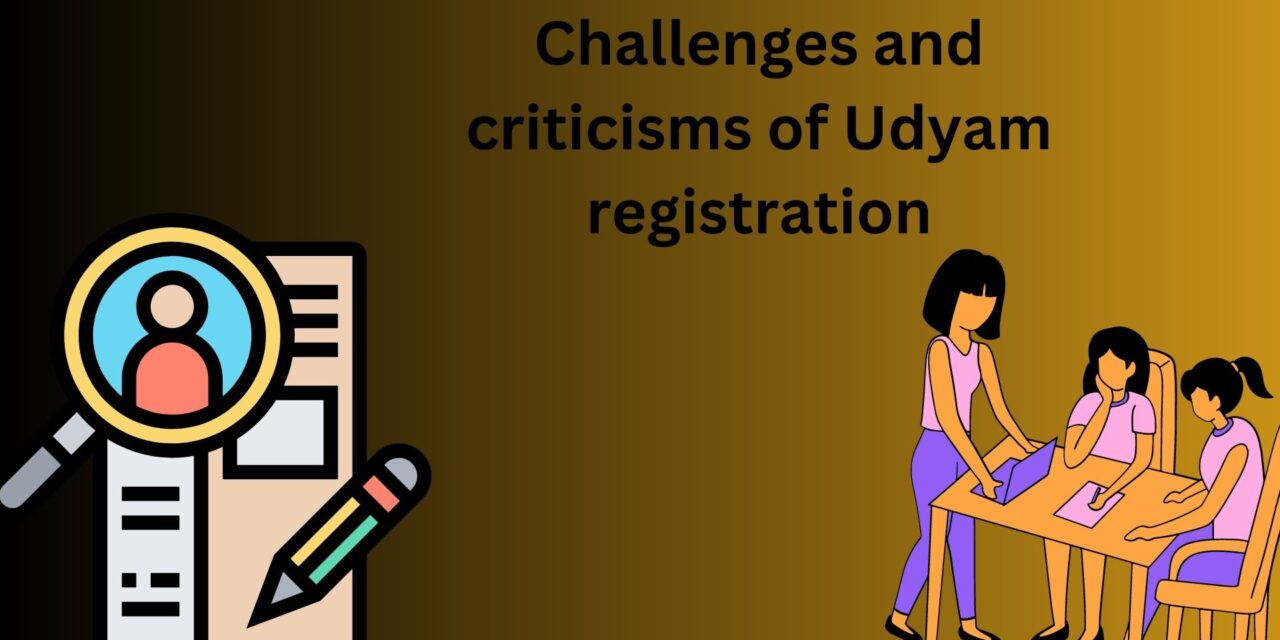 Challenges and criticisms of Udyam registration